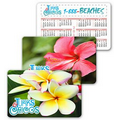 Calendar Card Wallet Size / Lenticular Flower Flip Effect (Custom)